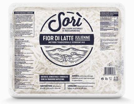 Mozzarella fior di latte julienne kg Sori